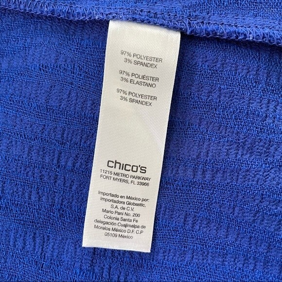 Chico’s Royal Blue Open Front Blazer Size Small ( 1 ) - Picture 7 of 7